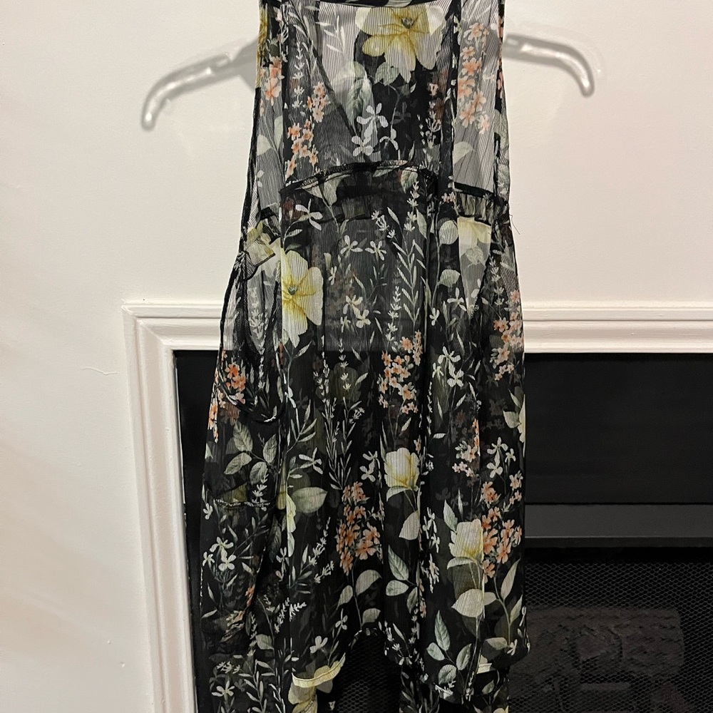 Sheer Floral Blouse